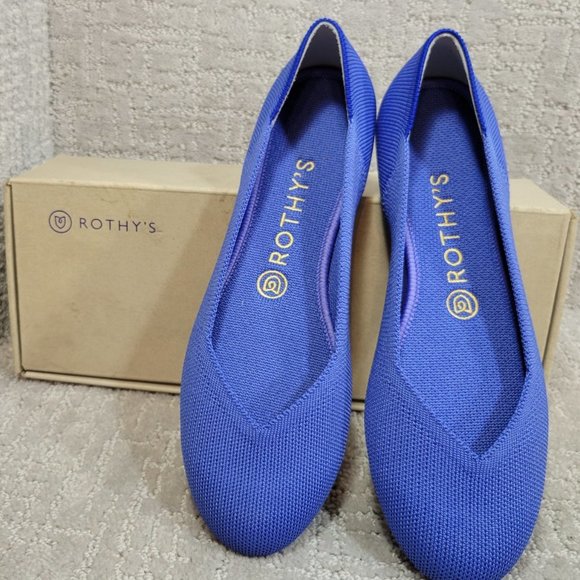 Rothy's Shoes - ROTHY’S The Flat Womens Size US 8 Comflower Round Toe Slip On Ballet Flat